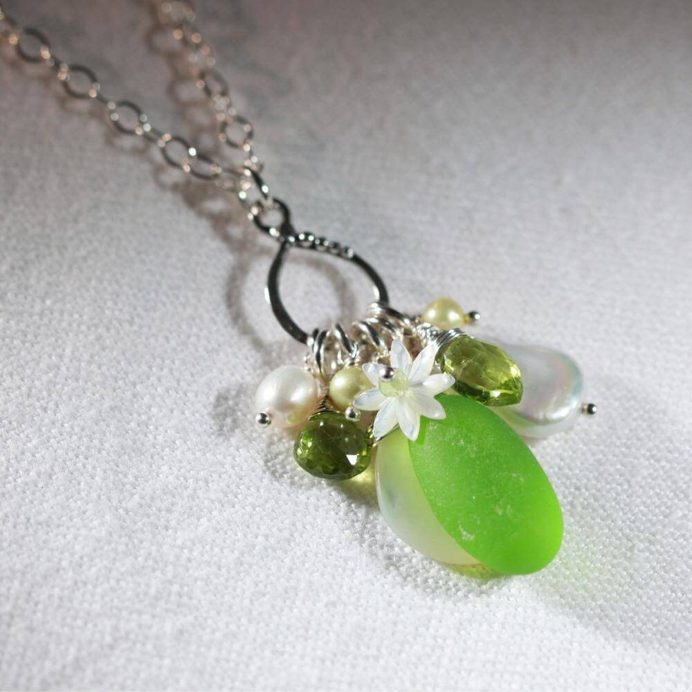 Buy Antique 15k Peridot & Pearl Négligée Necklace, August Birthstone,  Appraisal Included Online in India - Etsy
